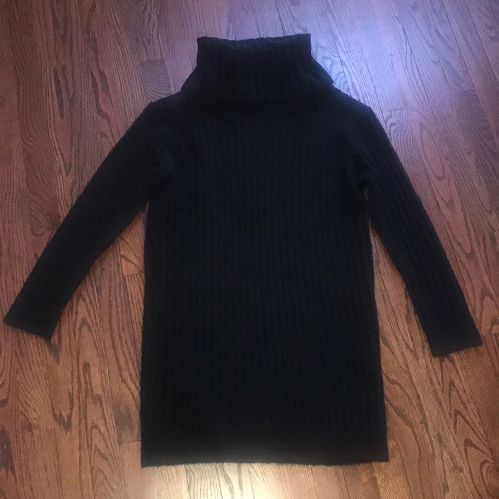 Black Tobi cowl neck sweat dress